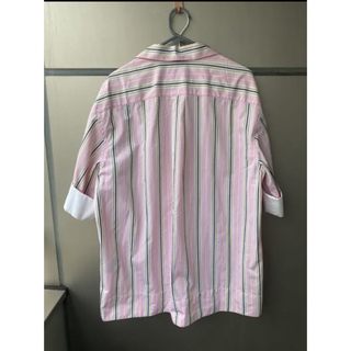 205w39nyc stripe shirt オーバーサイズ 開襟 シャツ