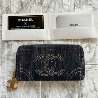 CHANEL デニム長財布