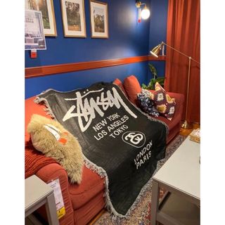 西日本産 即日発送stussy ラグ ブランケット | www.kushwahasumit.com