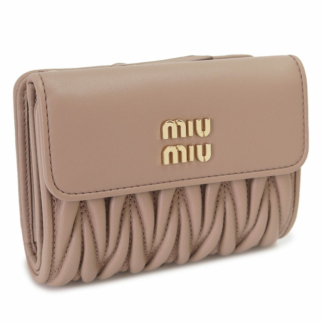 ミュウミュウ MIU MIU 財布 二つ折り マテラッセ 折りたたみ 二つ折り財布 5ML002 2FPP