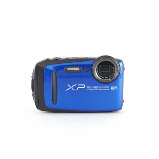 フジフイルム(富士フイルム)のFUJIFILM FinePix XP90 デジタルカメラ USED美品 本体＋バッテリー 防水 防塵 耐衝撃 Wi-Fi ブルー アウトドア 外遊び 完動品 中古 CP6367(コンパクトデジタルカメラ)