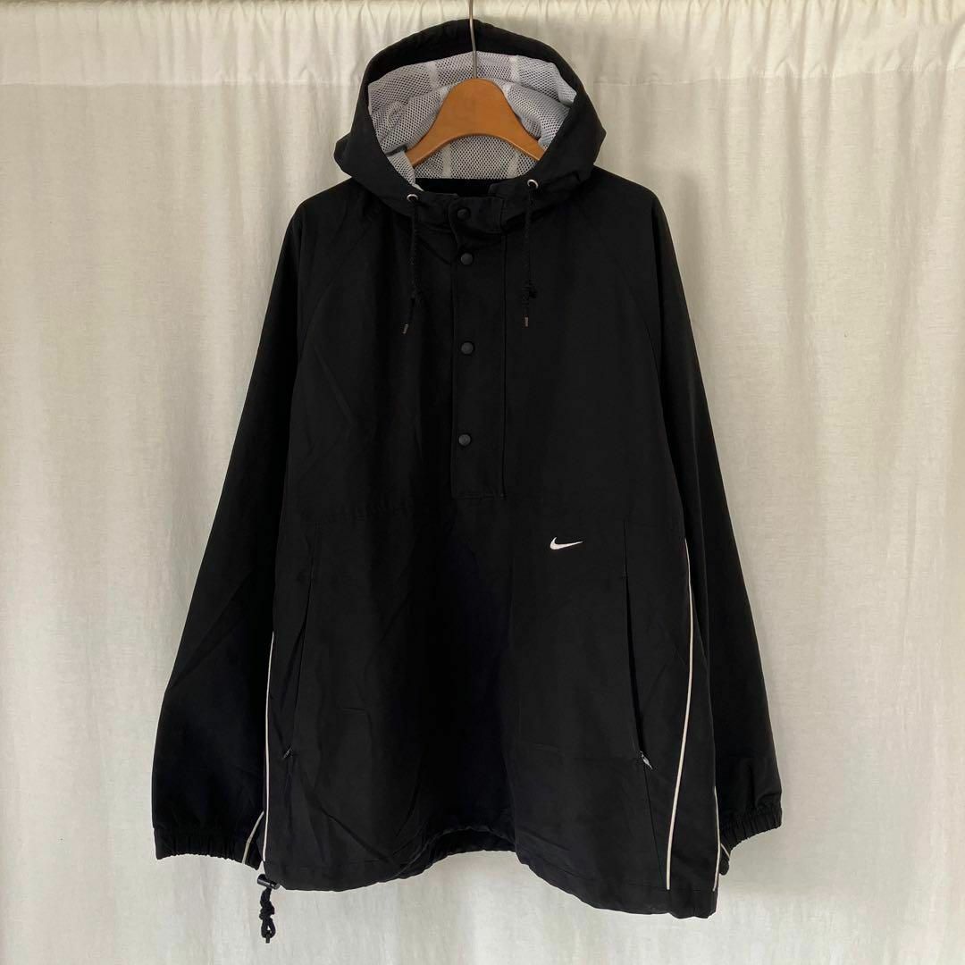 90's NIKE アノラックパーカー 白タグ 黒