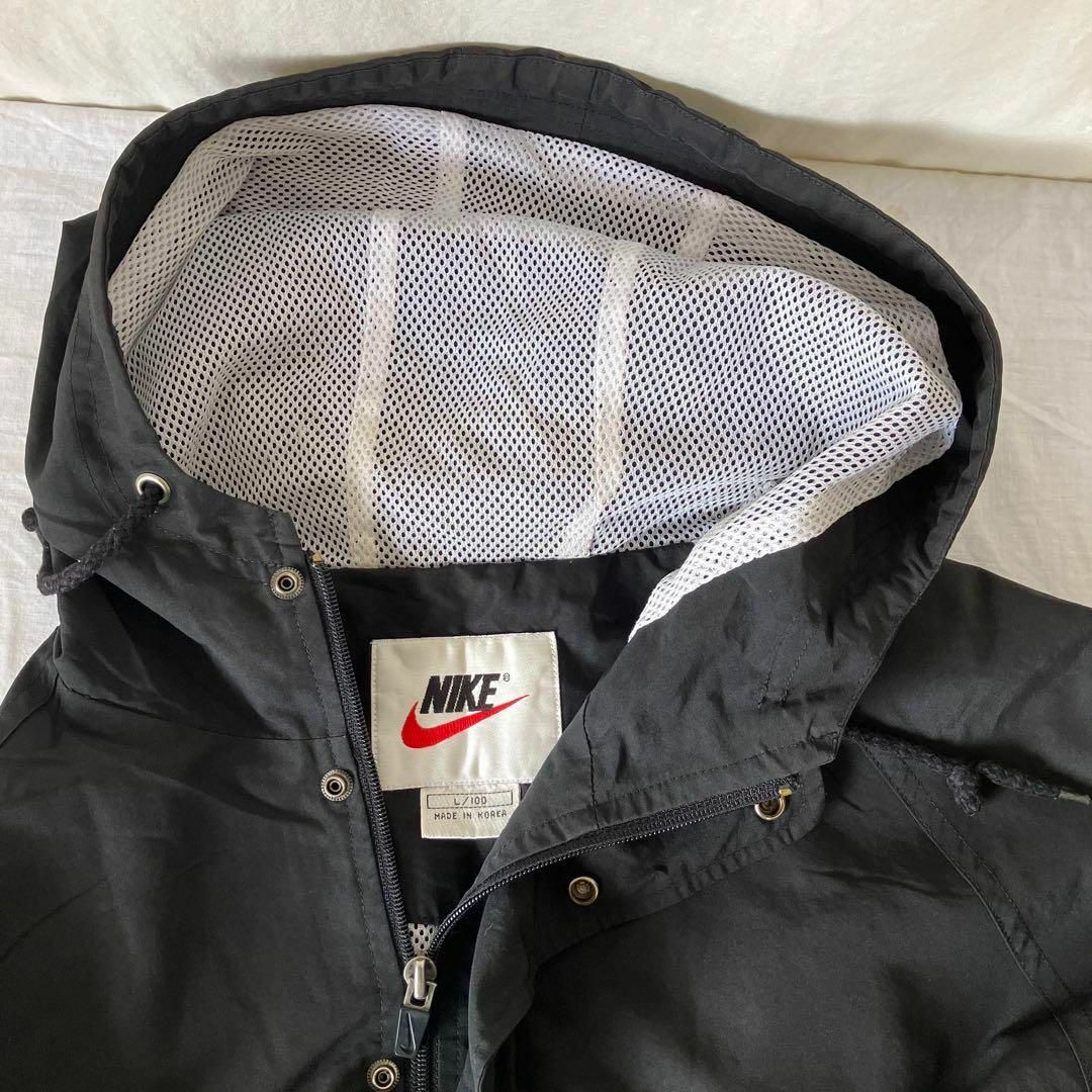 90's NIKE アノラックパーカー 白タグ 黒