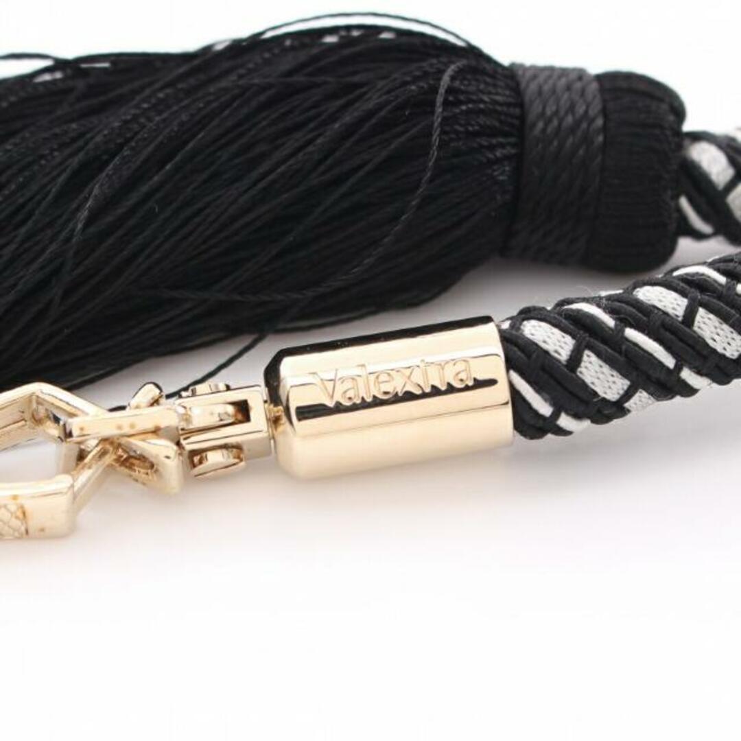 Valextra(ヴァレクストラ)のIside Transformer Tassel Shoulder Strap ショルダーストラップ ファブリック ブラック ホワイト レディースのファッション小物(その他)の商品写真