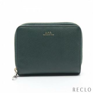 A.P.C - 二つ折り財布 レザー ダークグリーン ロゴの通販 by RECLO