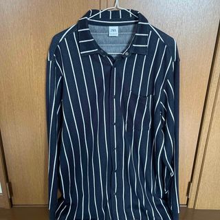 ザラ(ZARA)のZARA   長袖　シャツ　XL  美品　ストライプ　メンズ　美品(シャツ)