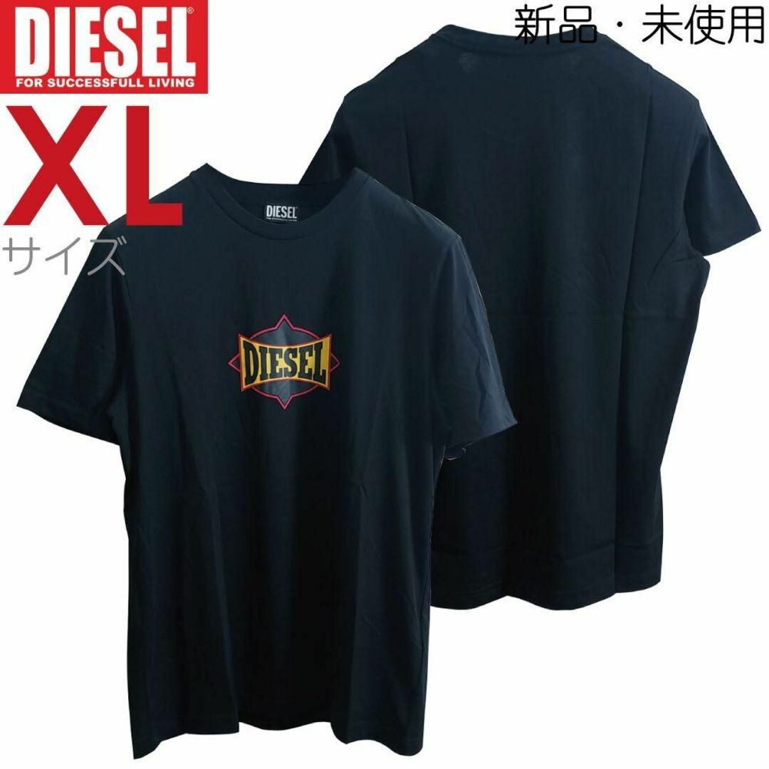 DIESEL(ディーゼル)の新品 XL ディーゼル Diesel グラフィックTシャツ カットソー C13黒 メンズのトップス(Tシャツ/カットソー(半袖/袖なし))の商品写真