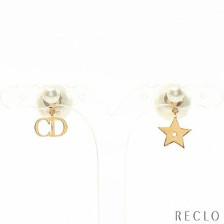 Dior ディオール ピアス 両耳 アクセサリー 装飾品 M スター 星 フェイクパール GP ゴールド ホワイト 美品  44422