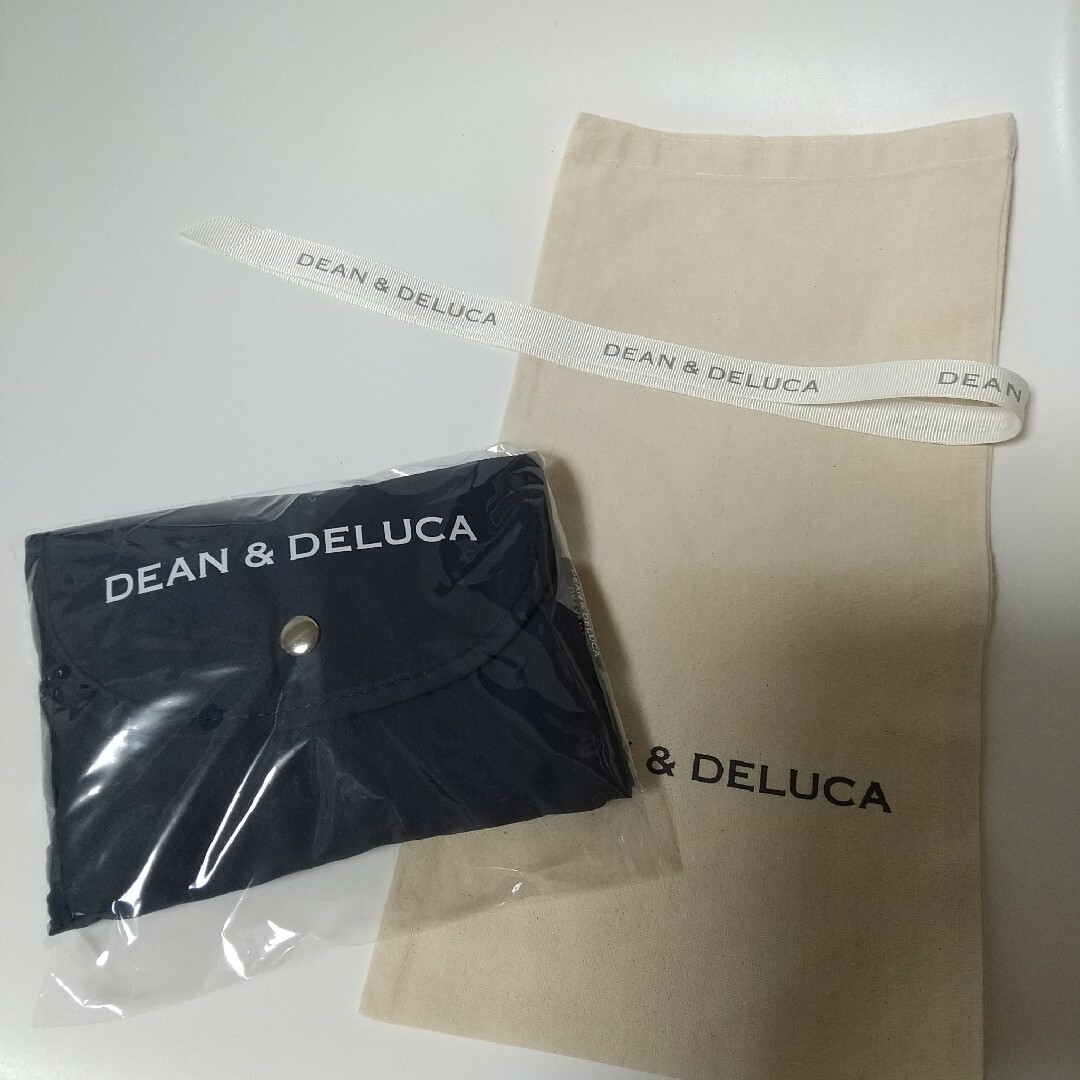 DEAN & DELUCA(ディーンアンドデルーカ)のmimi様専用　岡山　DEAN & DELUCA　エコバッグ　ネイビー　紺　✕２ エンタメ/ホビーのコレクション(その他)の商品写真