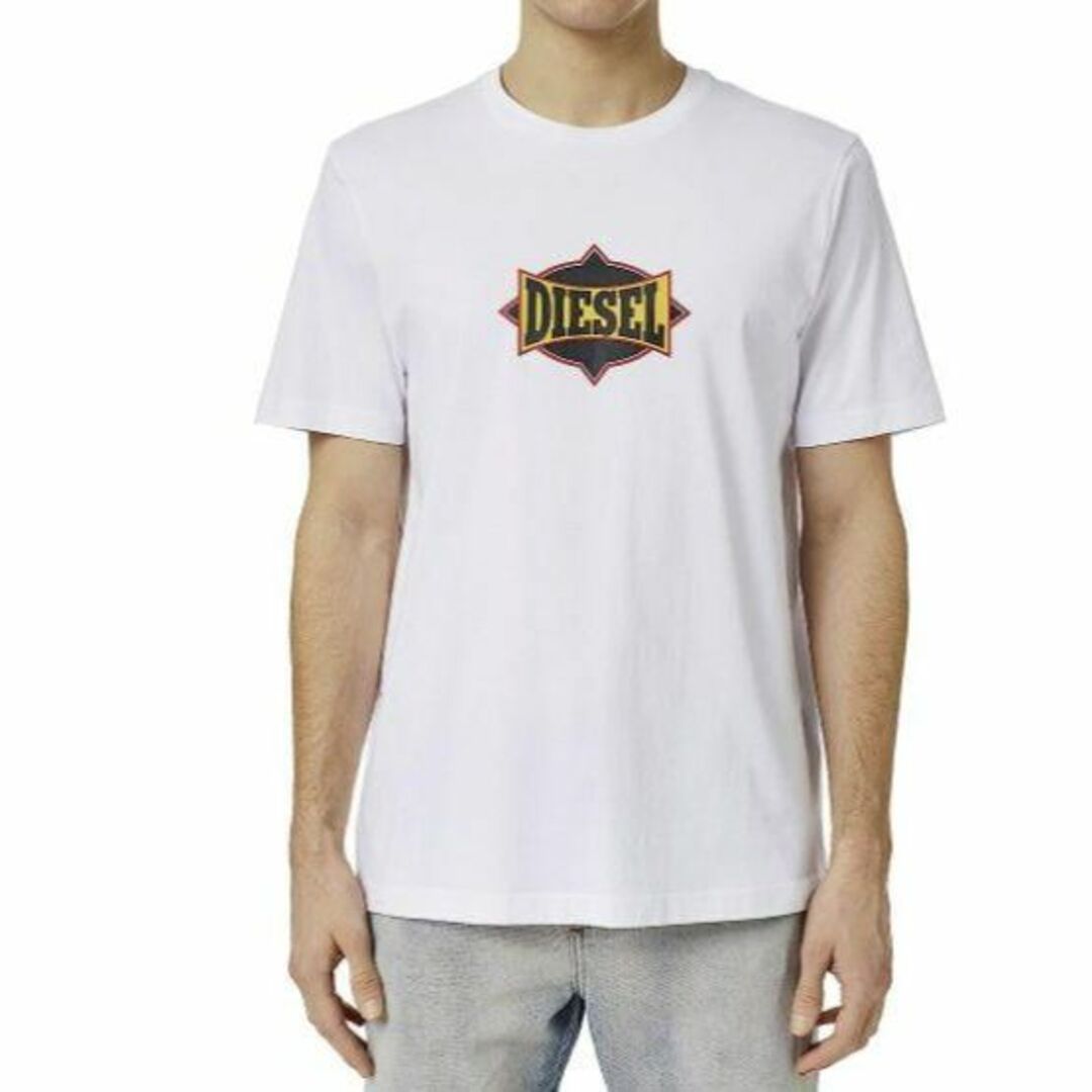 DIESEL(ディーゼル)の新品 3L ディーゼル Diesel グラフィックTシャツ ブランド C13 白 メンズのトップス(Tシャツ/カットソー(半袖/袖なし))の商品写真