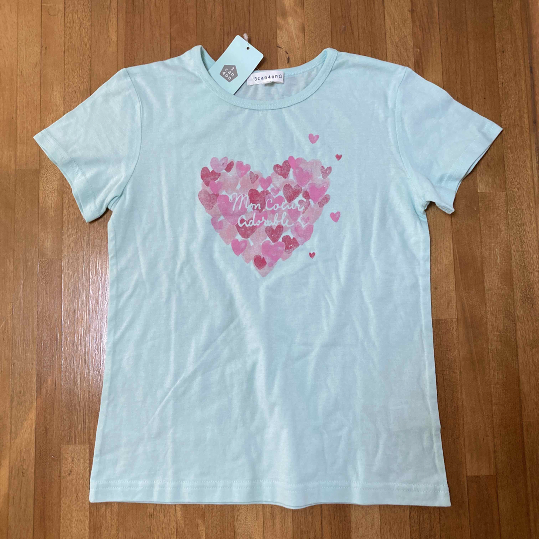 3can4on(サンカンシオン)の子供服 3can4on 半袖Tシャツ 140センチ 新品タグ付 キッズ/ベビー/マタニティのキッズ服女の子用(90cm~)(Tシャツ/カットソー)の商品写真