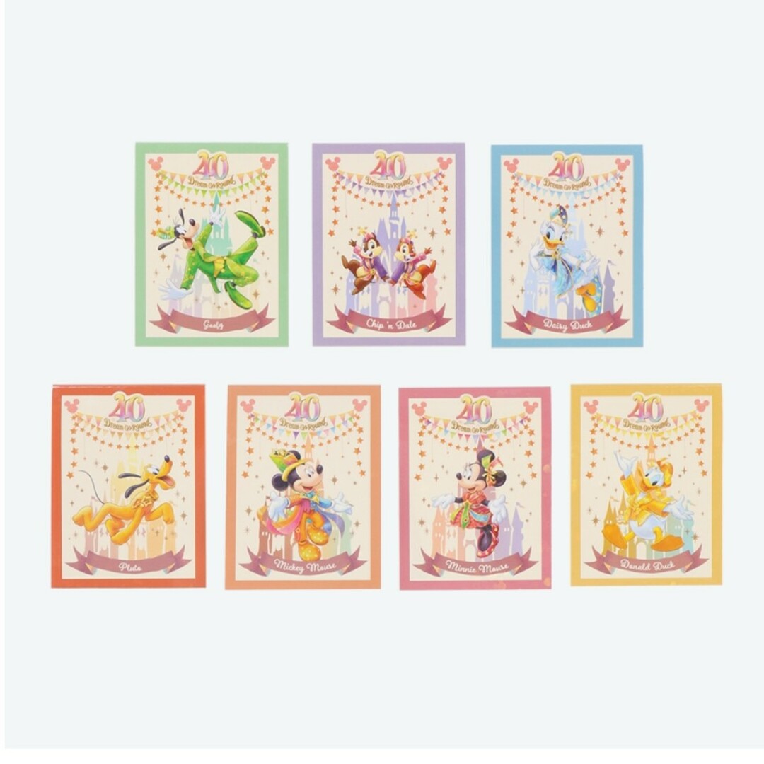 Disney(ディズニー)のDisney　メモ　スライドジップケース付　ディズニーリゾート　40周年 エンタメ/ホビーのコレクション(その他)の商品写真