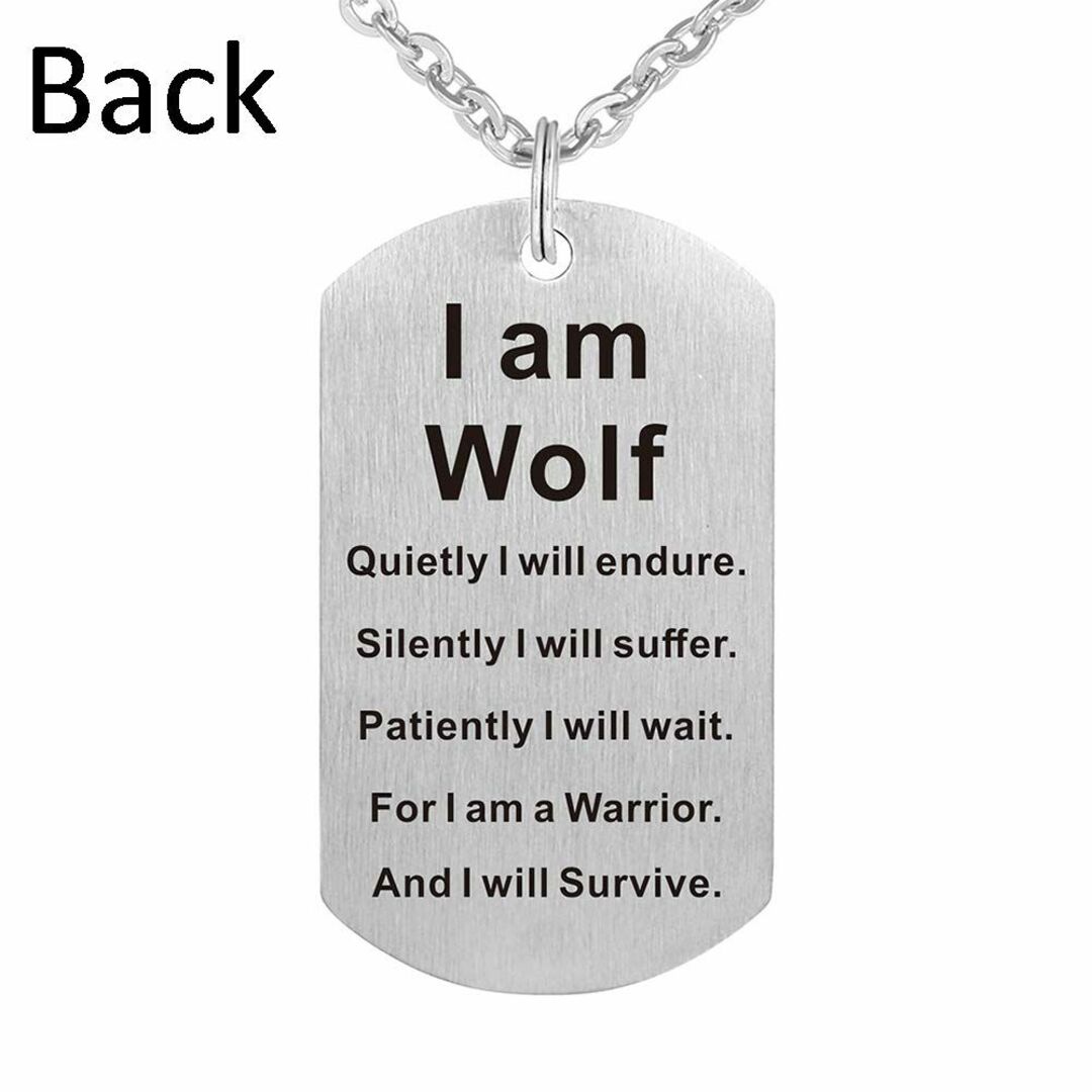 ファッション ウルフ ペンダント ネックレス I am Wolf ファン ギフト