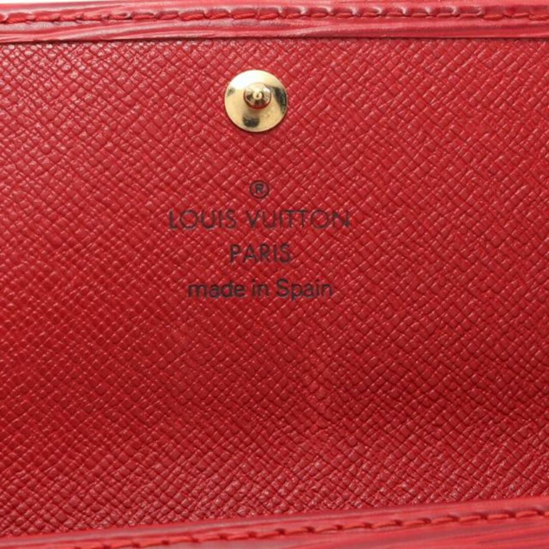 LOUIS VUITTON(ルイヴィトン)のポシェット ポルトモネ クレディ エピ カスティリアンレッド 二つ折り長財布 レザー レッド レディースのファッション小物(財布)の商品写真