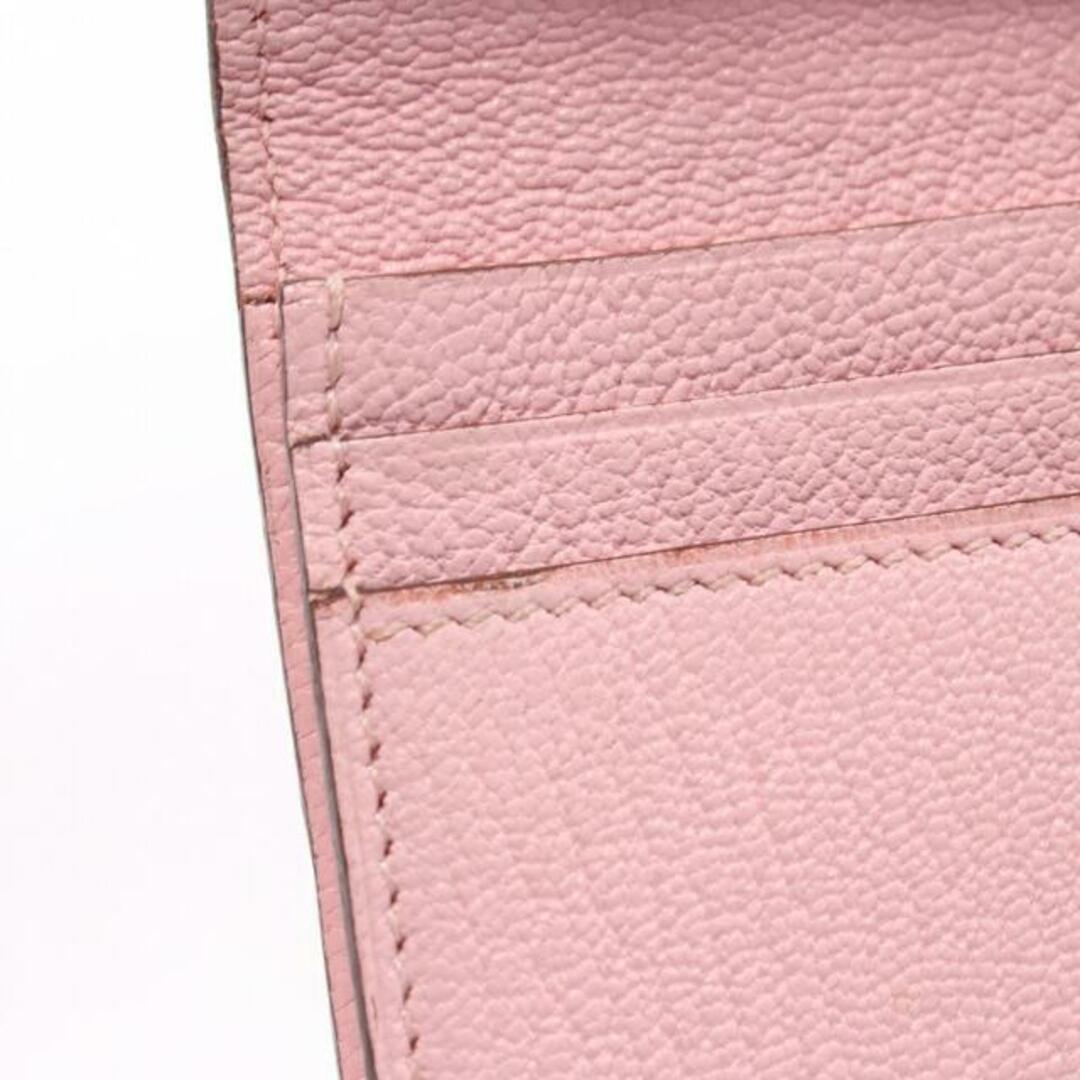 ベアンスフレ ローズサクラ 二つ折り長財布 シェブルミゾル ライトピンク シルバー金具 T刻印