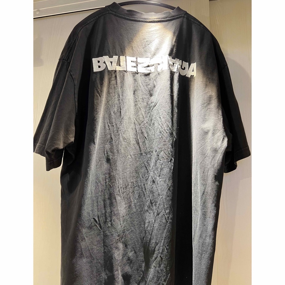 BALENCIAGA 22SS ターンロゴワイドフィットTシャツ XS