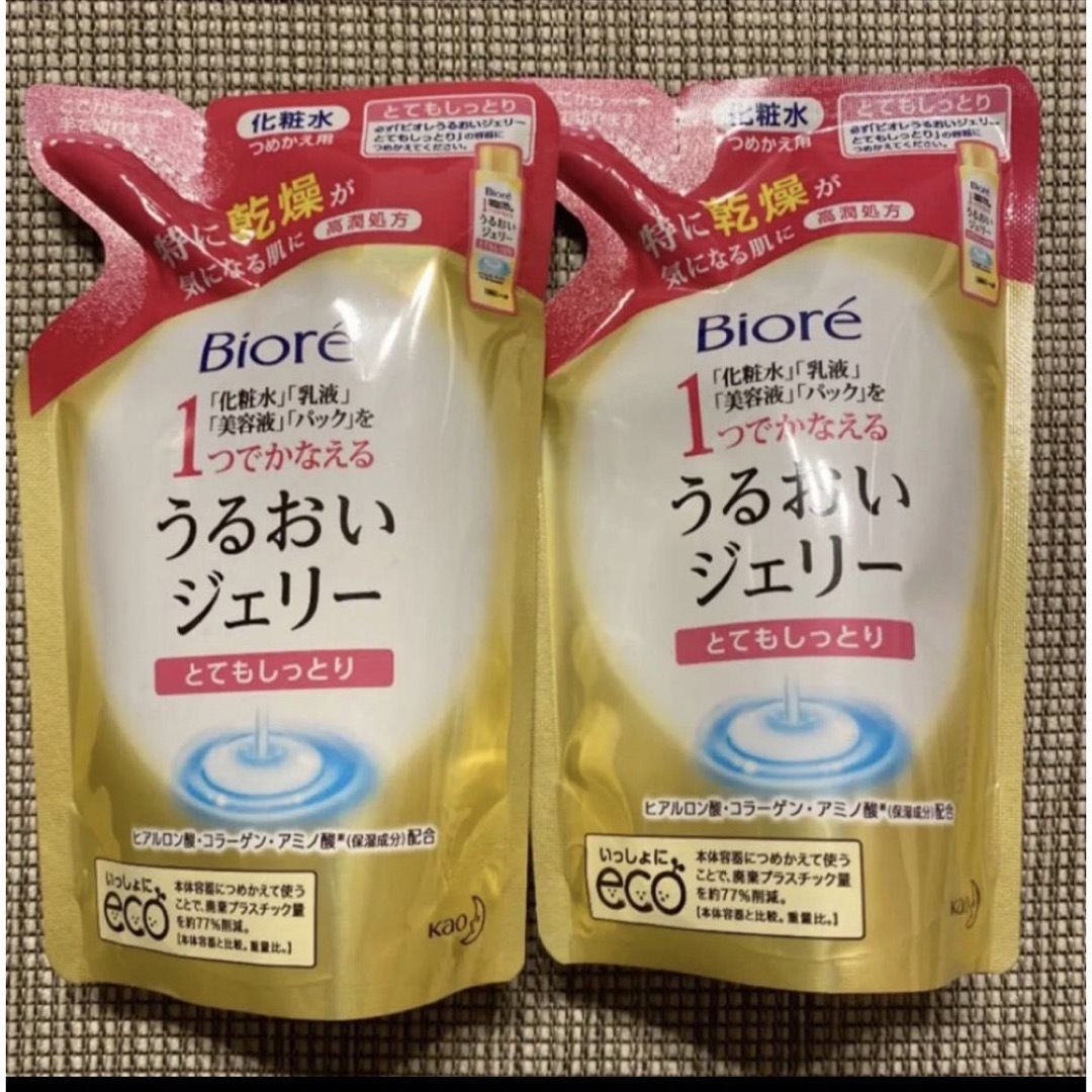 Biore(ビオレ)の花王 ビオレ うるおいジェリー とてもしっとり つめかえ用 160ml×2 コスメ/美容のスキンケア/基礎化粧品(化粧水/ローション)の商品写真