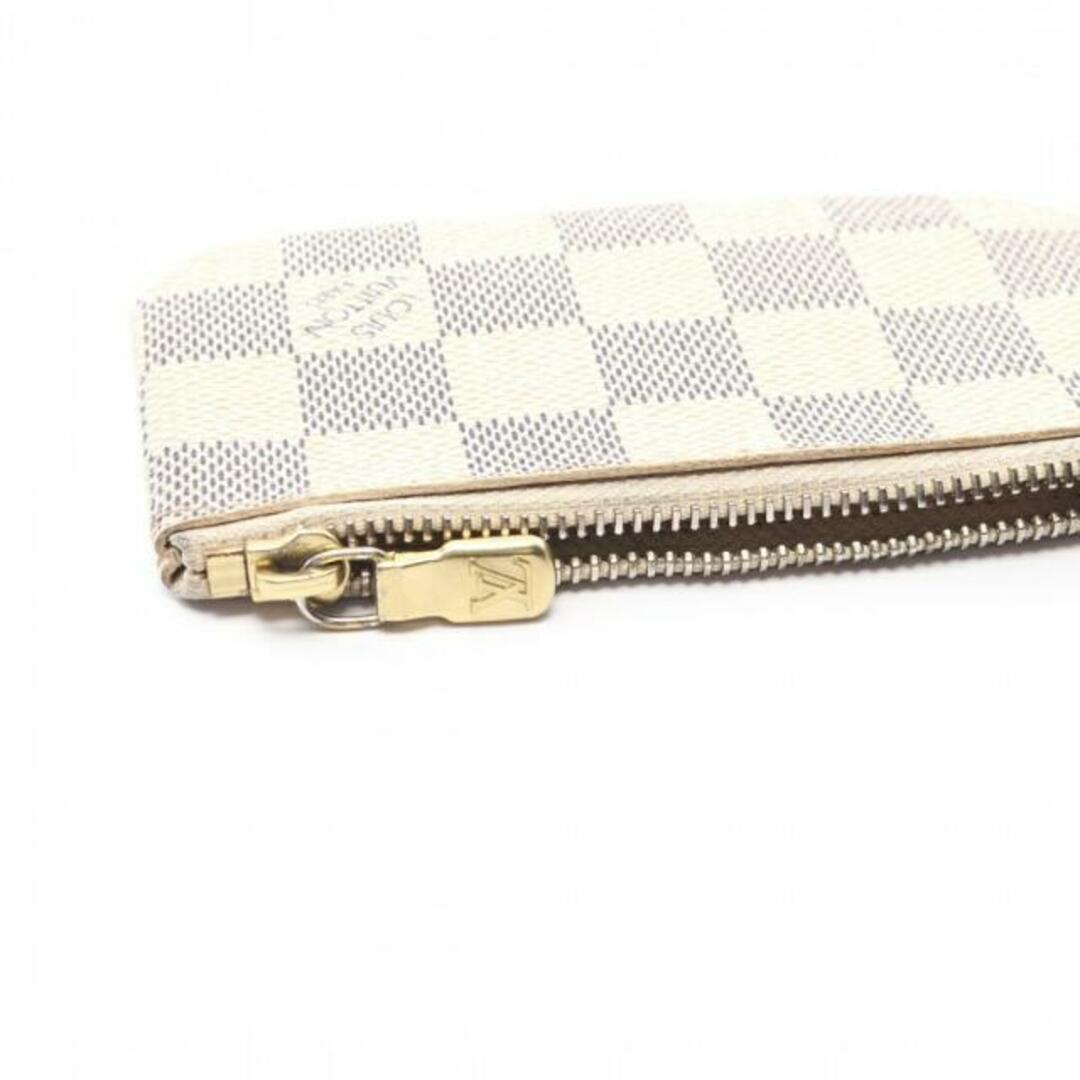 LOUIS VUITTON(ルイヴィトン)のポシェット クレ ダミエアズール コインケース PVC ホワイト レディースのファッション小物(財布)の商品写真