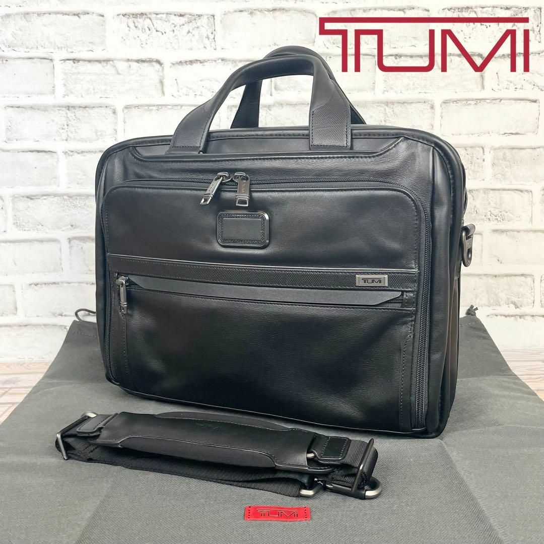 TUMI 【極美品】TUMI Alpha レザー オーガナイザー ブリーフ 保存袋付の通販 by ココ's shop｜トゥミならラクマ