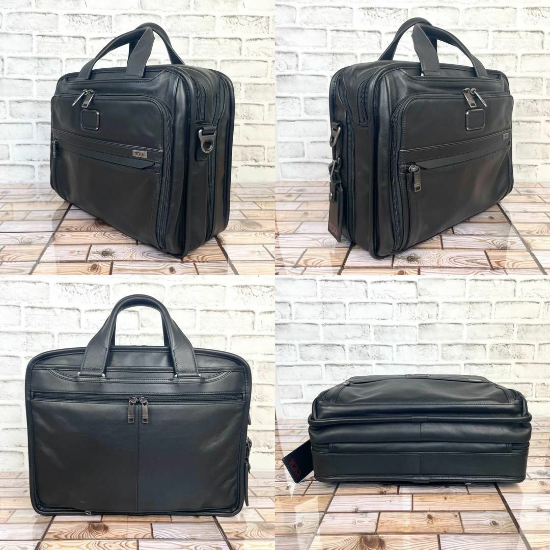 TUMI - 【極美品】TUMI Alpha 3 レザー オーガナイザー ブリーフ 保存