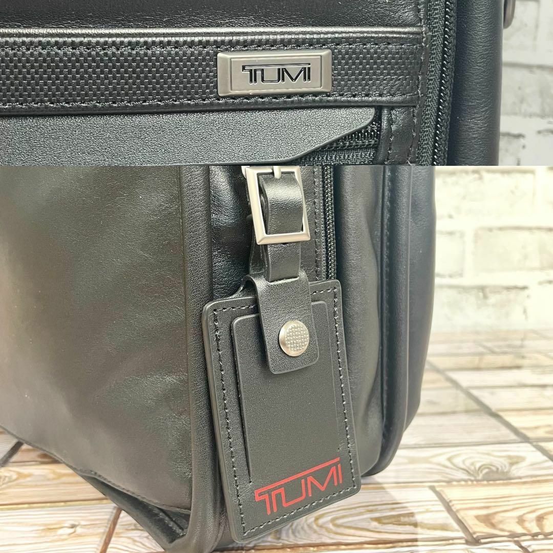 TUMI - 【極美品】TUMI Alpha 3 レザー オーガナイザー ブリーフ 保存