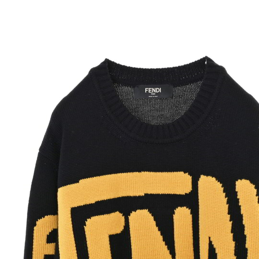 FENDI ビッグロゴ ウール プルオーバー ニット