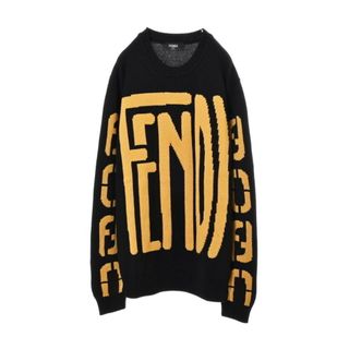 フェンディ(FENDI)のFENDI ビッグロゴ ウール プルオーバー ニット(ニット/セーター)