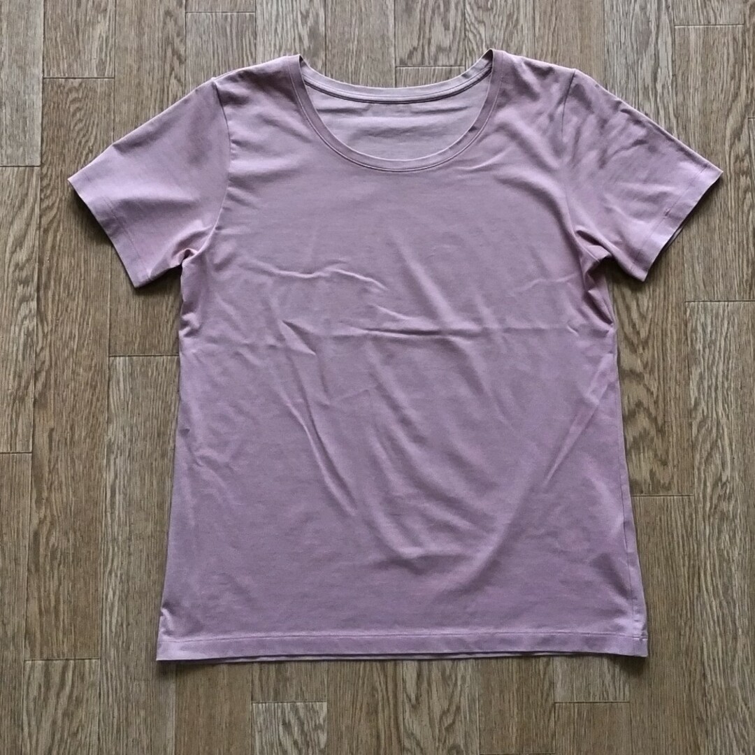 UNIQLO(ユニクロ)の【cocco0911様専用】エアリズム コットンクルーネックT (2枚) レディースのトップス(Tシャツ(半袖/袖なし))の商品写真