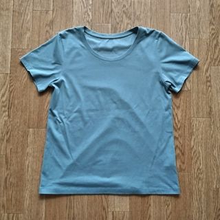 ユニクロ(UNIQLO)の【cocco0911様専用】エアリズム コットンクルーネックT (2枚)(Tシャツ(半袖/袖なし))