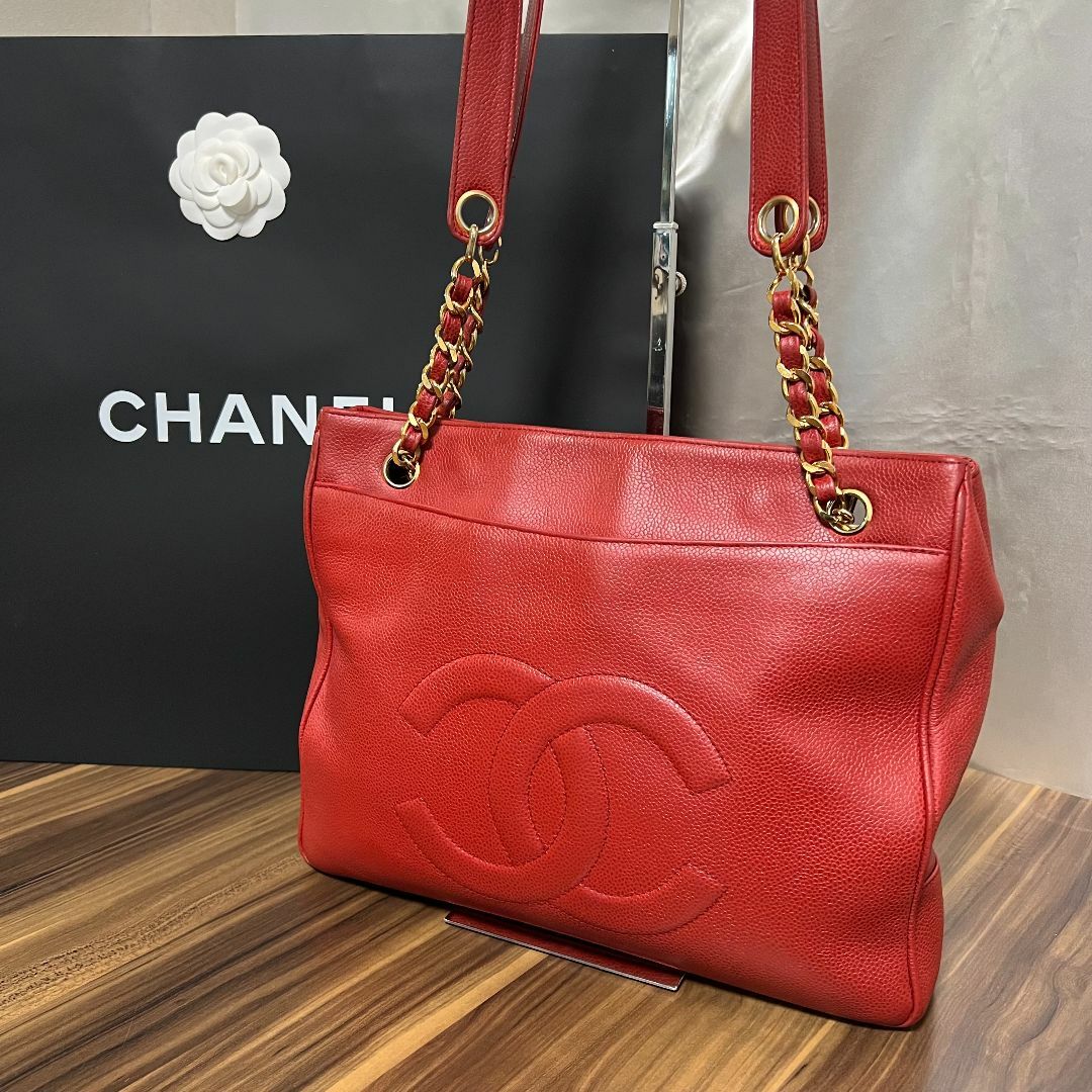 ⭐️美品⭐️CHANEL シャネル キャビアスキン チェーン トートバッグトートバッグ