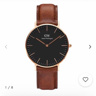 ダニエルウェリントン(Daniel Wellington)のダニエルウェリントン　メンズウォッチ時計　36mm ブラッククラシックE36R1(腕時計(アナログ))