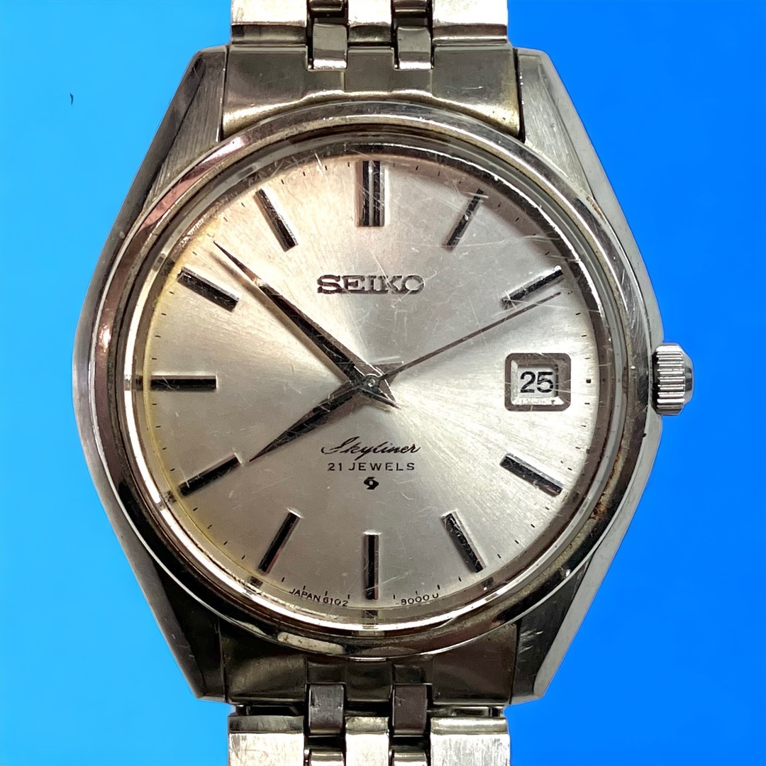 機械式手巻き SEIKO セイコー スカイライナー メンズ時計6102-8000 機械式手巻き SEIKO セイコー スカイライナー メンズ時計6102-8000