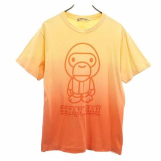 A BATHING APE アベイシングエイプ 半袖 TシャツⓂ️イエローカモ