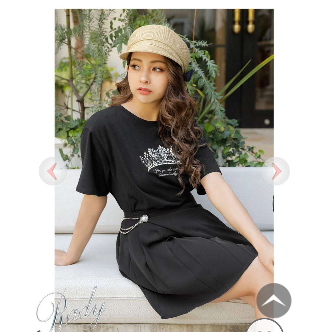 Rady(レディー)の❤️rady新品未開封radyビジュークラウンＴシャツ レディースのトップス(Tシャツ(半袖/袖なし))の商品写真