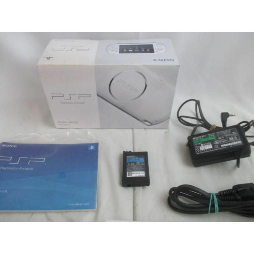 品 ゲーム PSP-3000 パールホワイト 本体 動作品 バッテリー無し メモリーカード・充電器付き5商品備考