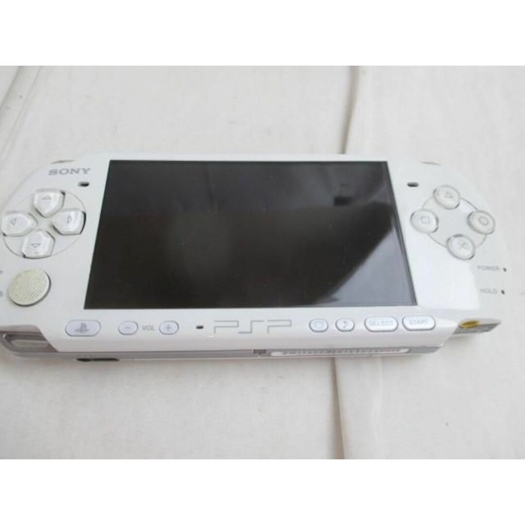品 ゲーム PSP-3000 パールホワイト 本体 動作品 バッテリー無し メモリーカード・充電器付き5商品備考