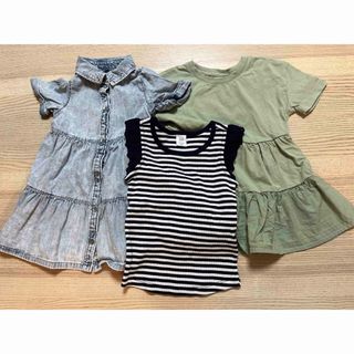 ベビーギャップ(babyGAP)のGAP 3点セット　ほぼ未使用(ワンピース)