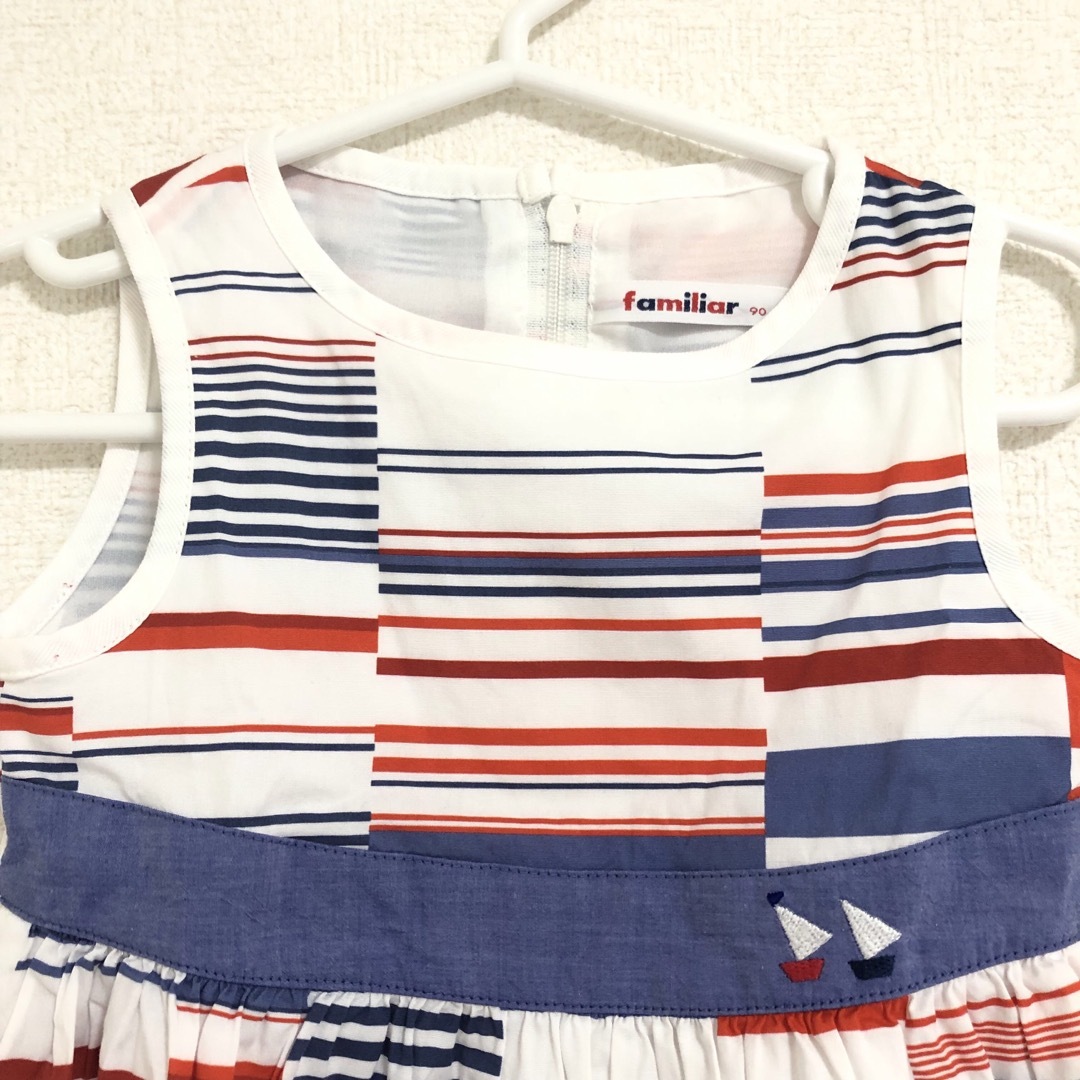 familiar - 【美品】familiar ファミリア マリン ボーダー 夏 familiar - 【美品】familiar ファミリア マリン ボーダー 夏