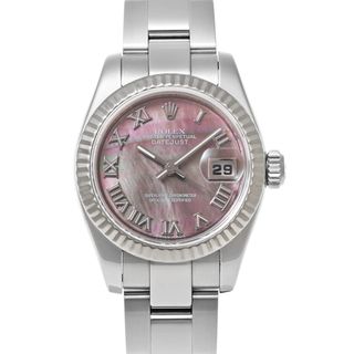 ロレックス デイトジャスト レディース時計 シェル Datejust Ladies 179174NR(Z) 箱 保証書 修理書 K18WG/SS レディース時計 仕上げ済 2006年 美品