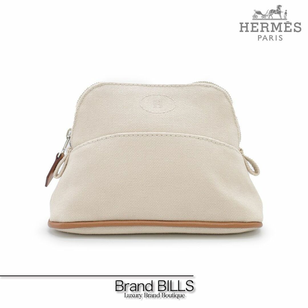 HERMES エルメス ボリード ミニ ポーチ アイボリー ナチュラル
