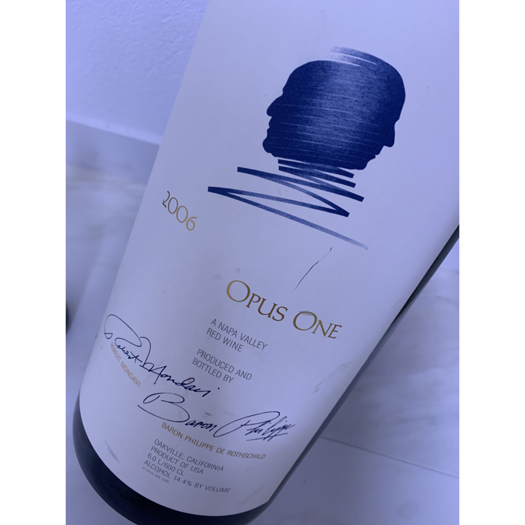 オーパス・ワン(オーパスワン)のオーパスワン　Opus one 6L 空瓶 食品/飲料/酒の酒(ワイン)の商品写真