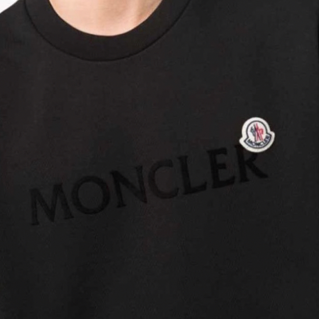☆最新作☆ MONCLER スウェット ロゴ ブラック モンクレール トレーナー-