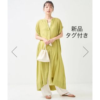 フリークスストア(FREAK'S STORE)の新品タグ付 FREAK’S STORE インドコットンクレープワンピース(ロングワンピース/マキシワンピース)