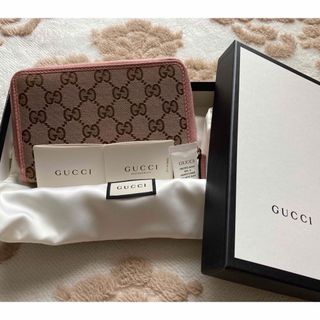 Gucci - 【美品】GUCCI グッチ 財布 ミディアムウォレット ベージュ