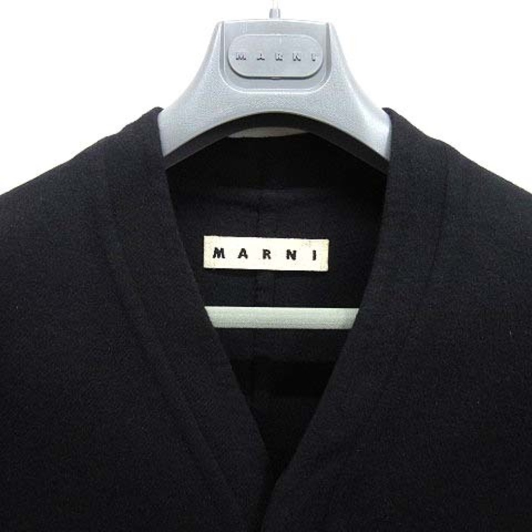 Marni(マルニ)のマルニ MARNI ノーカラー コート ウール カシミヤ アンゴラ 15AW 黒 メンズのジャケット/アウター(その他)の商品写真