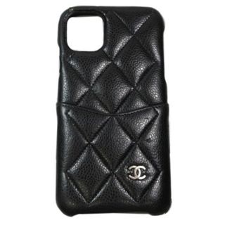 シャネル(CHANEL)のシャネル CHANEL マトラッセ レザー スマホケース iphone11(その他)