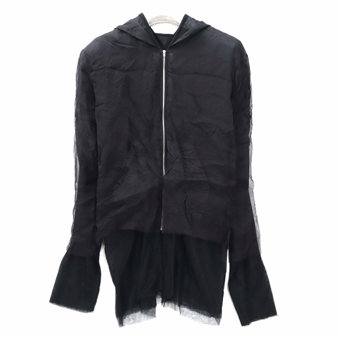 メゾンマルジェラ SILK TULLE HOODED JACKET ロングパーカ