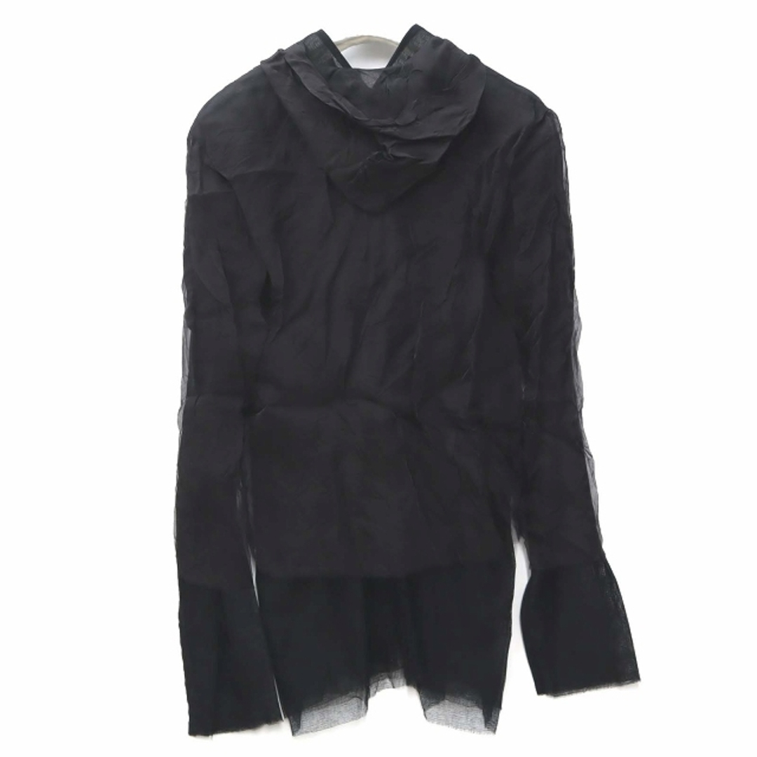 メゾンマルジェラ SILK TULLE HOODED JACKET ロングパーカ