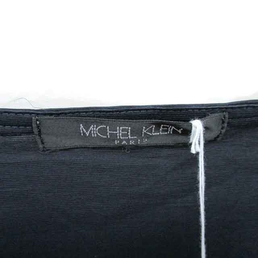 MICHEL KLEIN(ミッシェルクラン)のミッシェルクラン チュニック カットソー  ボートネック 半袖 38 ネイビー レディースのトップス(チュニック)の商品写真