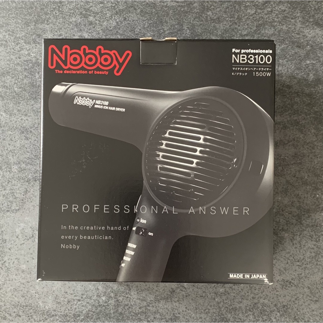 Nobby ノビー　 マイナスイオンヘアドライヤーNB3100